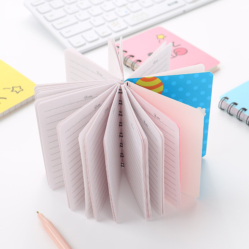 80หน้า A7เกาหลีการ์ตูนอะนิเมะ Notebook Notepad ขนาดเล็กสัตว์ Rollover สำนักงานโรงเรียนเรียนรู้อุปกรณ์ Mini Kawaii Diary ...