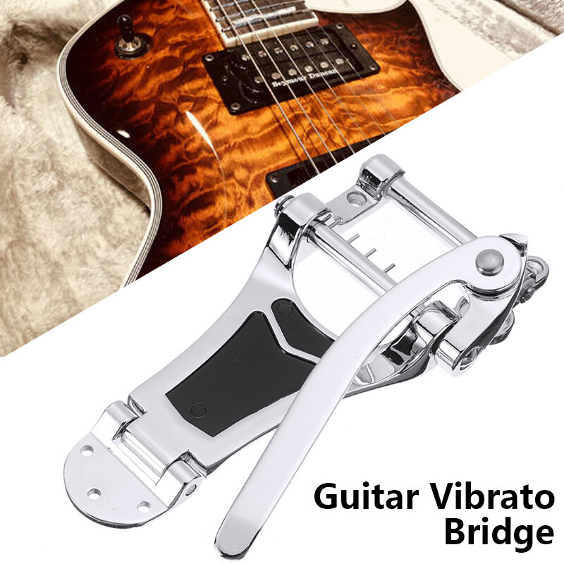 Tremolo Guitar Vibrato Tailpiece Bridge wymiana części do gitary elektrycznej Hollow Body gitara części instrumentów muzycznych narzędzia