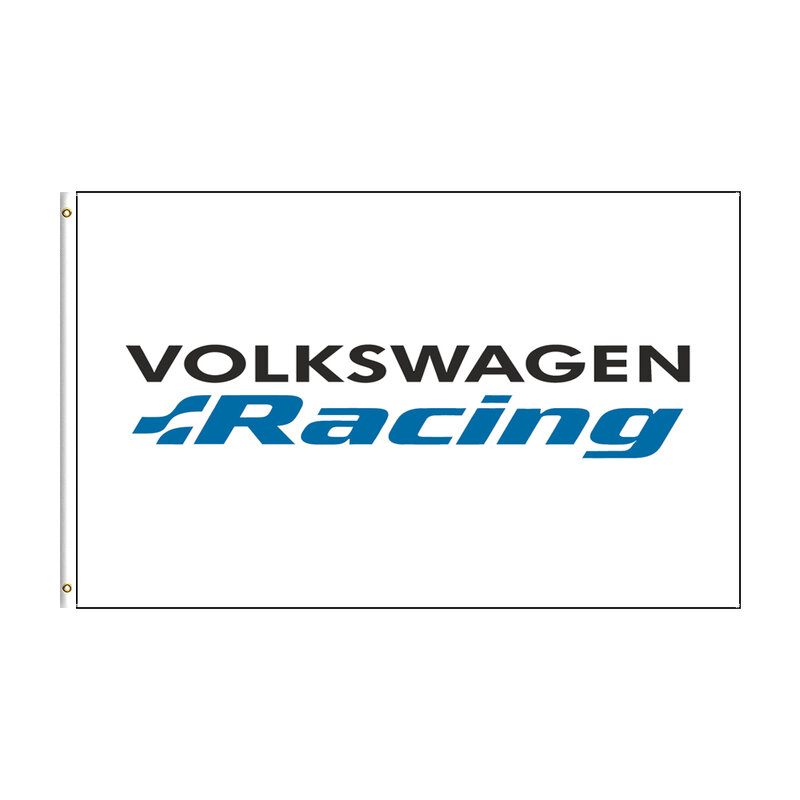 Bandera de carreras de Volkswagen de 3x5 pies, cartel de coche impreso de poliéster para Decoración