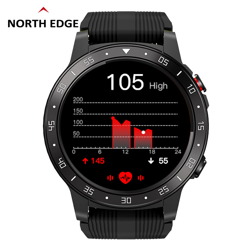 Смарт-часы North EDGE FIT2 с компасом, спортивные часы с поддержкой GPS, Bluetooth, монитором высоты, крестообразным крестом, Mi Watch Youpin