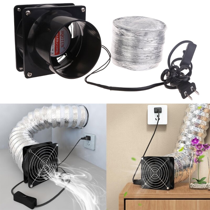 Reliable AC220-240V 50/60Hz Window Exhaust Hose Fan Ventilator Fan for Bathroom