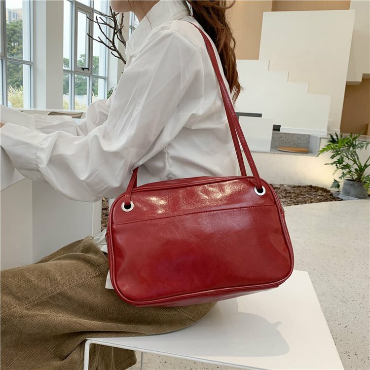 Wonder Bags 2022 Shoulder Bag Fashion Design Brown Red Black Commuter Bag for Women High Quality