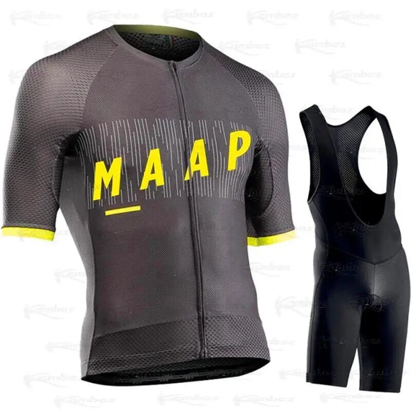 2022 MAAP Summer Cycling Set Short Sleeve Jersey Bike Uniform Sports Bicycle Ropa De Ciclismo Clothing MTB Clothes Wear Maillot 