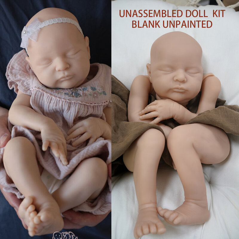 Miaio novo 20.5 polegadas inacabado kit boneca reborn vinil laura populares em branco renascer kits do bebê