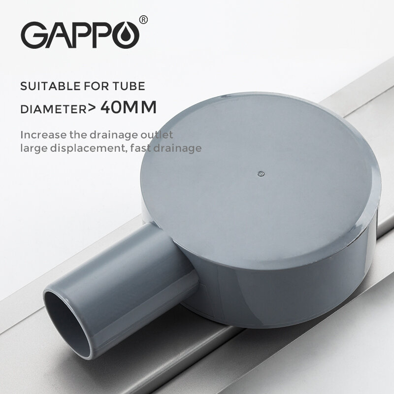 GAPPO – drain de sol de douche en acier inoxydable 304, long, linéaire, pour hôtel, salle de bain, cuisine