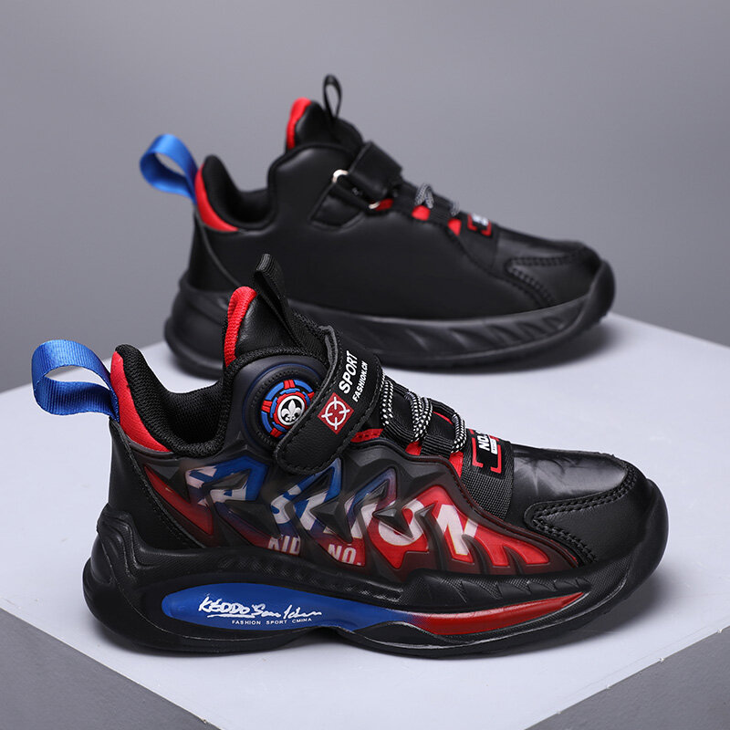 Children's Basketball Shoes Breathable Shock-absorbing Lightweight Shoes For Kids Thick Sole non-slip Boys Sneakers Basket Train