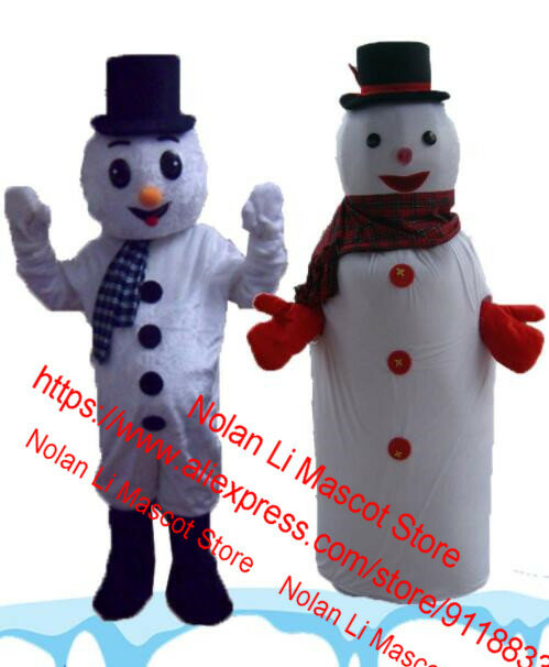 Disfraz de Mascota de muñeco de nieve de Navidad, conjunto de dibujos animados de alta calidad, juego de rol de Animal, fiesta de cumpleaños de Halloween, regalo de vacaciones de tamaño adulto, 150
