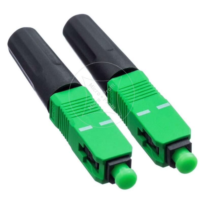 FTTH Single-Mode Fiber Optic Fast Connector SC UPC และ SCAPC Quick Connector Fiber Optic Fast Adapter หางตรง