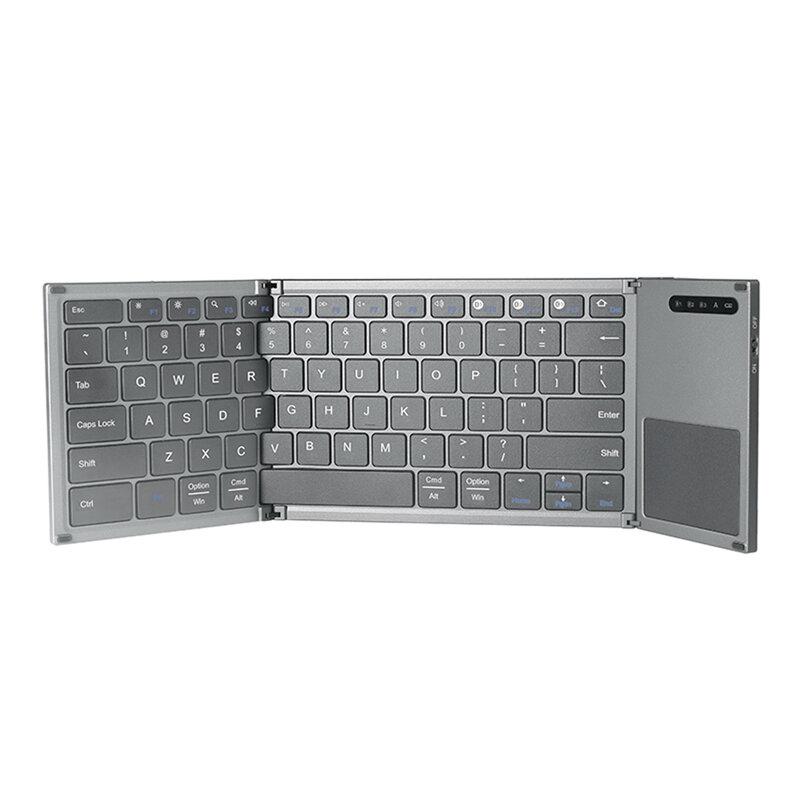 SeenDa Keyboard Bluetooth Nirkabel Slim untuk Imac Ipad Keyboard Bluetooth Dapat Dilipat Multi-perangkat Keyboard Portabel Dapat Diisi Ulang