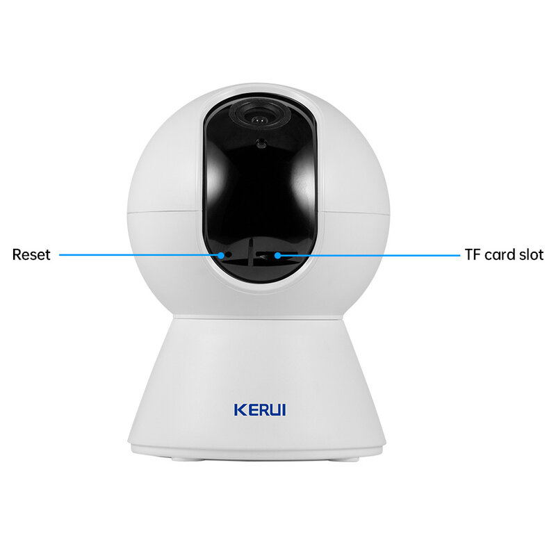 Kerui-ミニIP監視カメラWiFiHD 2MP/3MP/1080p,ワイヤレスセキュリティデバイス,防水,自動追跡付き