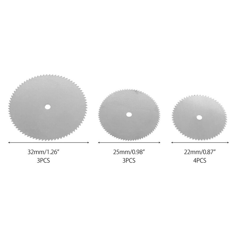 Mini lame de scie circulaire 11 pièces, disque de coupe de meulage électrique, outil rotatif pour Dremel coupe de métal, outil électrique disques de coupe du bois