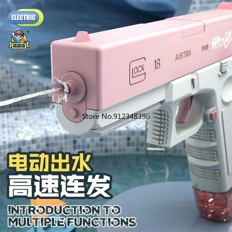 Glock ไฟฟ้าน้ำของเล่นปืน Blaster ปืนพก Airsoft ของเล่นฤดูร้อนสระว่ายน้ำเกมอาวุธ Pistola สำหรับเด็ก