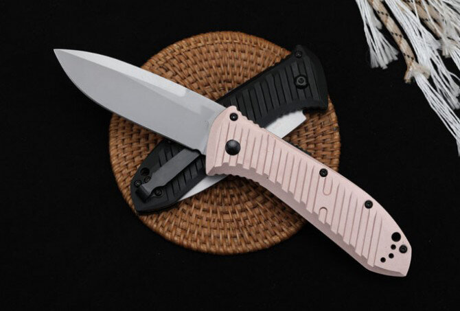 Складной нож высокой твердости BM 5700, уличный камень, лезвие для мытья, карманные военные ножи, безопасность выживания, искусственная кожа