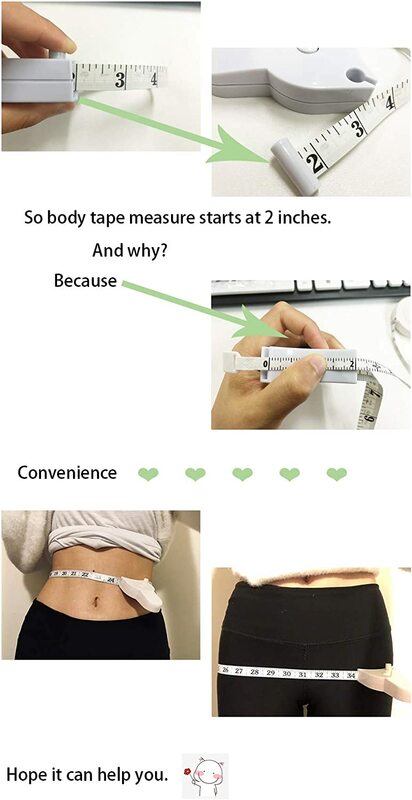 Regla de cinta métrica corporal autoajustable, 150cm/60 pulgadas, regla de medida de costura a medida, película de medidor para cintura, pecho y piernas