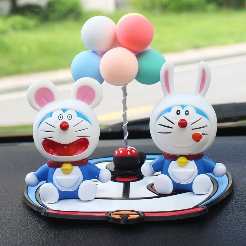 Doraemon Netto Rode Robot Kat Auto Ornamenten Blauw Vet Jingle Kat Leuke Dierenriem Pop Auto Accessoires Robot Kat Ornamenten