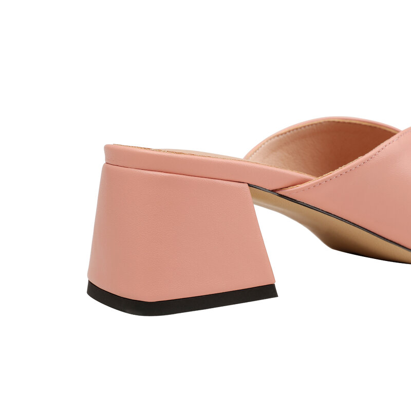Summer 2022 solid color versatile sandals simple temperament high-heeled women's shoes