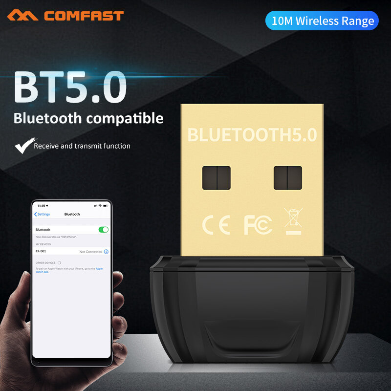 Mini Wireless USB Bluetooth Adapter BT 5,0 Dongle Musik Audio Receiver Transmitter für PC Lautsprecher Maus Laptop Gamepad Drucker