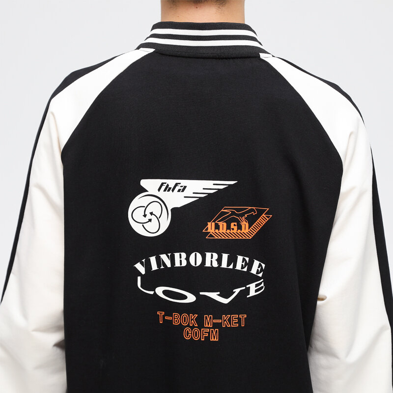 Giacca da Baseball da uomo 2022 Harajuku giacca da Baseball Streetwear esterna Unisex con grafica Vintage