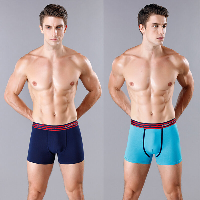 3Pcs New Mens Boxer Shorts Brand Underwear For Men Pack Cotton Man Underpants Sexy Intimate