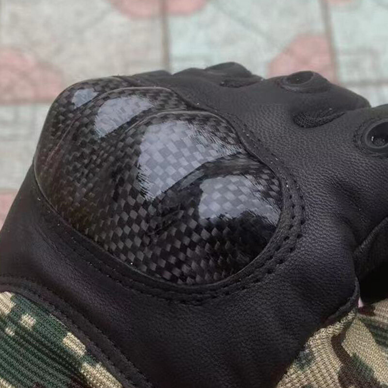 Luvas de camuflagem tático militar caça tiro antiderrapante multicam camuflagem completa dedo armadura proteção luvas resistentes