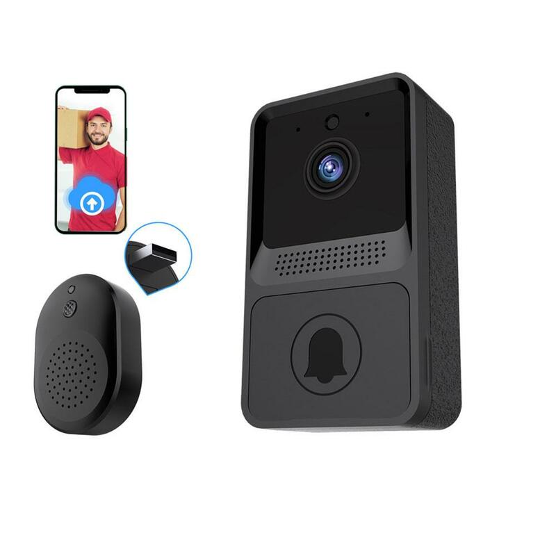 Видеодомофон Z20 с Wi-Fi, беспроводной мини-звонок для домашней безопасности, двусторонний звук, запись фото, длительный режим ожидания