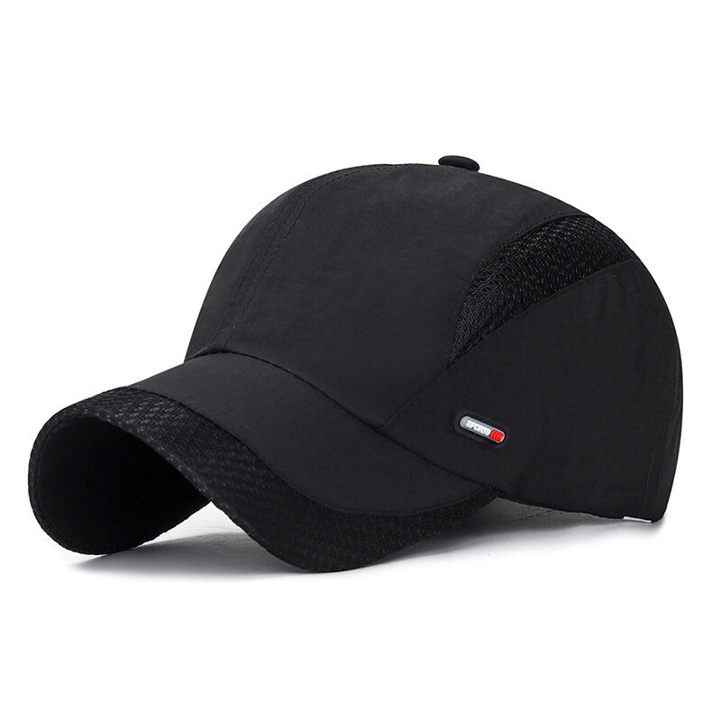 Sombrero de malla de secado rápido, gorra de béisbol transpirable, deportiva, ligera, para correr, para Golf, correr y pescar