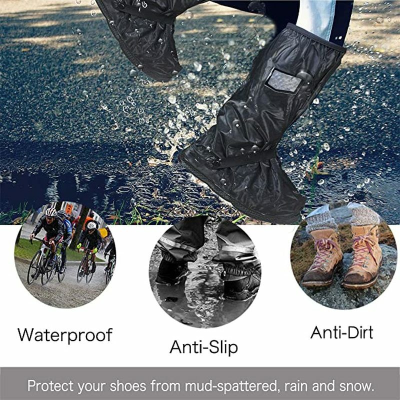 กันน้ำฝนรองเท้าBoot Galoshesรองเท้ากลางแจ้งกีฬาOvershoes S ~ XXLหิมะเกียร์สำหรับขี่จักรยานรถจักรยานยนต์