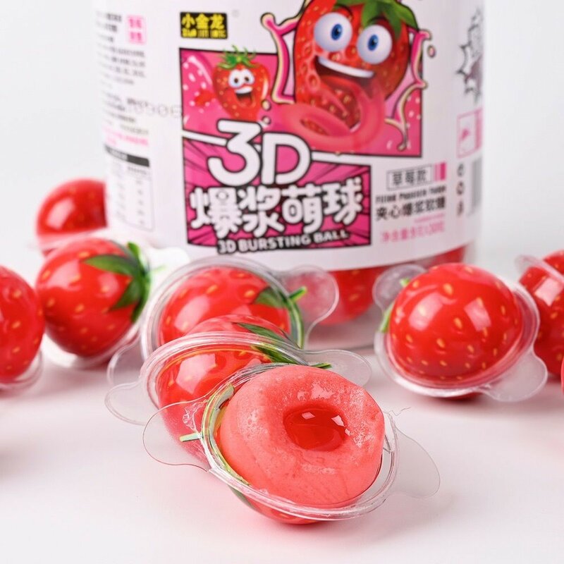 ثلاثية الأبعاد العين Gummies الأرض الحلوى مقل العيون الفواكه Gummies qq الحلوى صافي الحلوى الحمراء