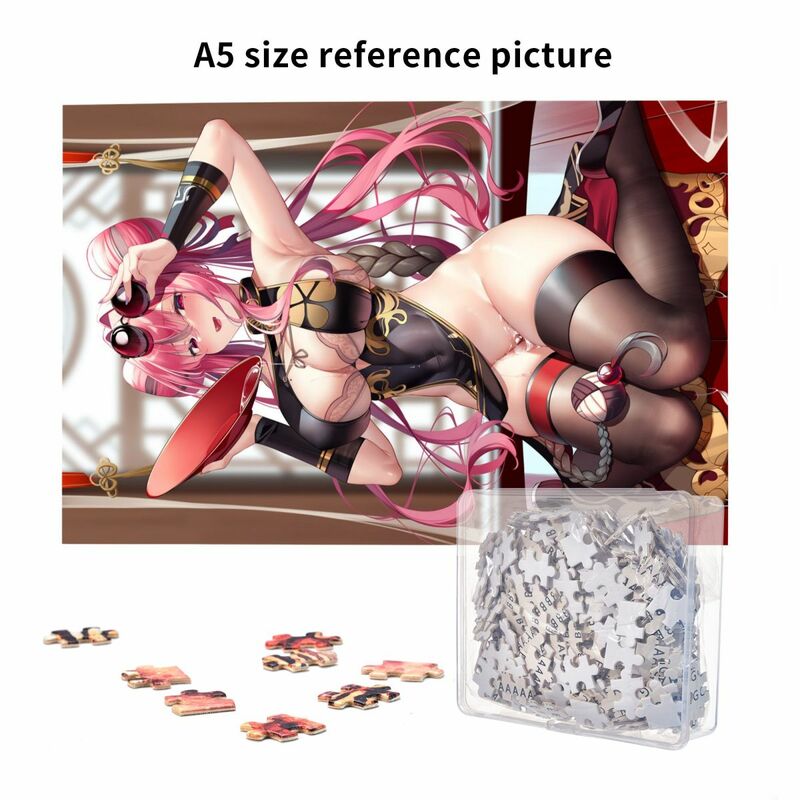 Anime quebra-cabeça azur lane cartaz 1000 peça quebra-cabeça para adultos hentai vaca doujin artista cg quebra-cabeça h comic puzzle sexy decoração do quarto