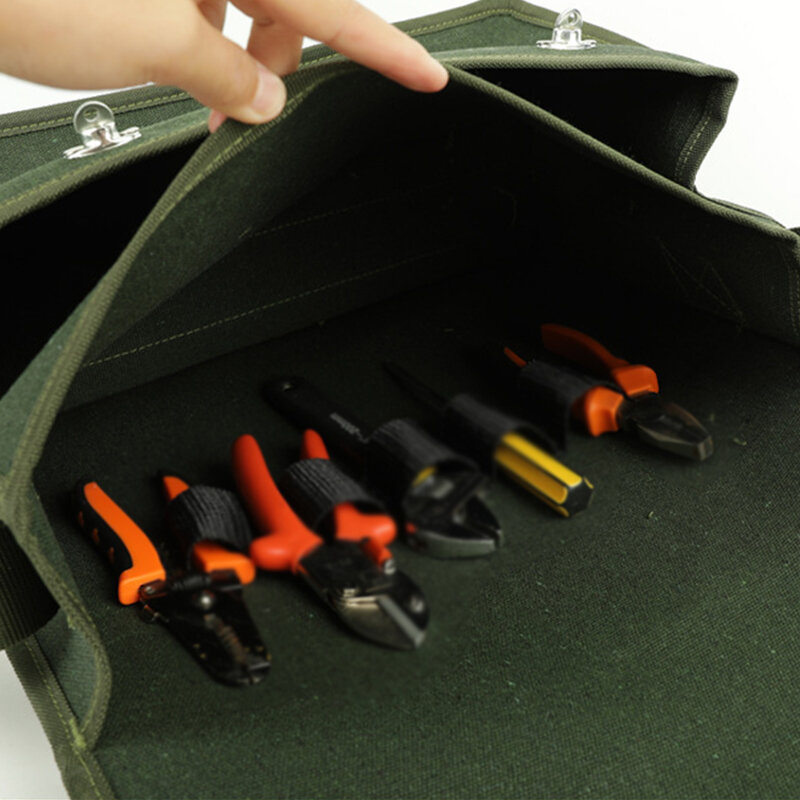 كهربائي أداة سعة أكبر تحمل طبقة مزدوجة سميكة قماش متعددة الوظائف حقيبة تخزين متعددة جيوب الثقيلة