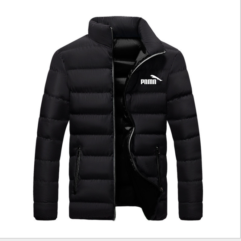 Мужская короткая стеганая куртка, теплая ветрозащитная куртка большого размера с воротником-стойкой, Осень-зима 2022