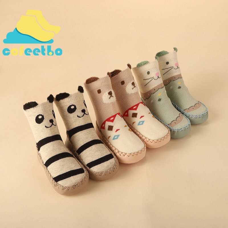 Nette Cartoon Baby Boden Socken Anti Slip Weiche Atmungsaktive Neugeborenen Kleinkind Socken Herbst Komfortable Kinder Fuß Socken Schuhe