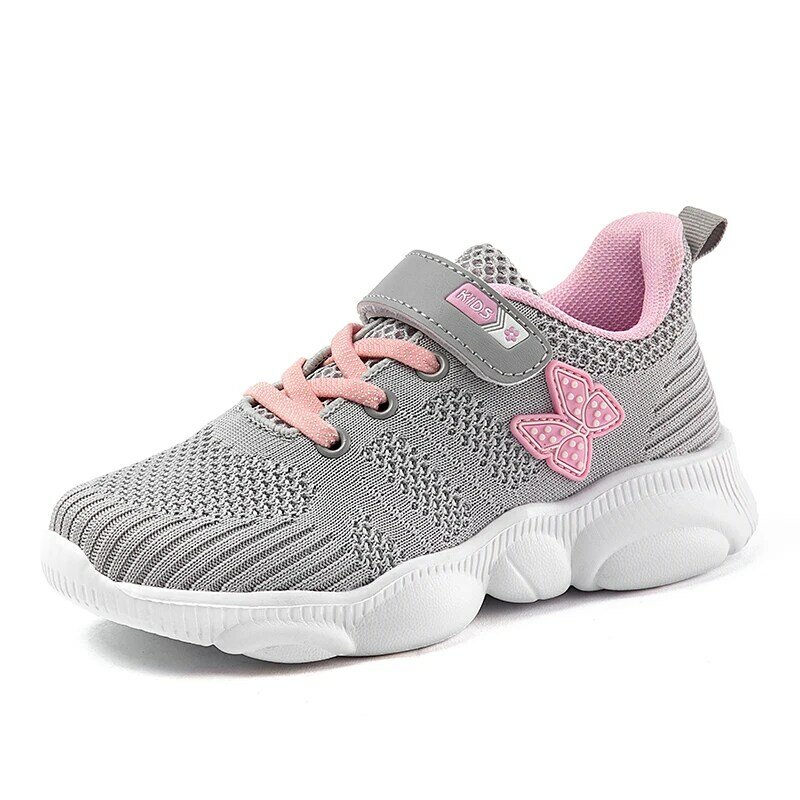 รองเท้าเด็ก2022ฤดูร้อนเด็ก Tenis สาวรองเท้าผ้าใบกีฬาผีเสื้อ Non-Slip Breathable Mesh Casual รองเท้าฟรีการจัดส่ง