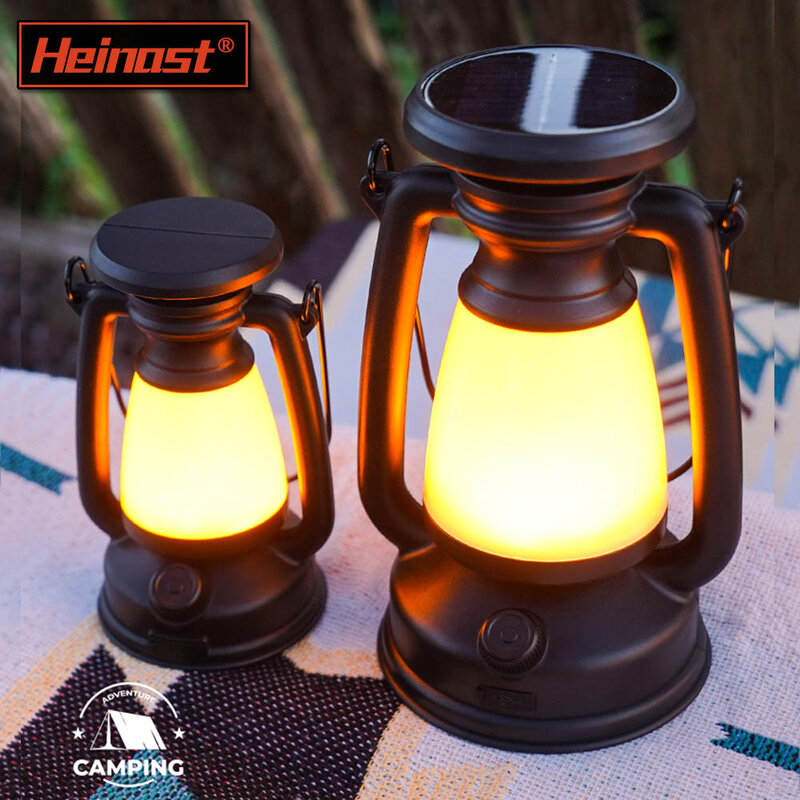 Lanterne da campeggio portatili con luce da campeggio ricaricabile USB lampada da tenda a sospensione 3000-5000K dimmer continuo con ricarica solare