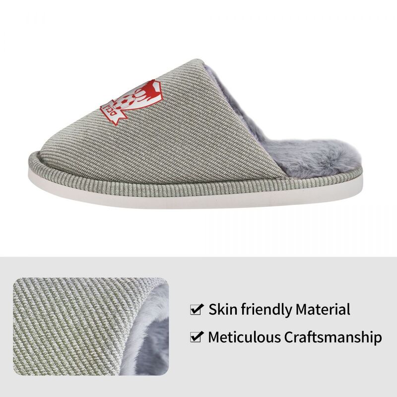 Israel bnei sakhnin fc chinelo feminino macio macio pelúcia quente sapatos de casa anti-skid cozy plush