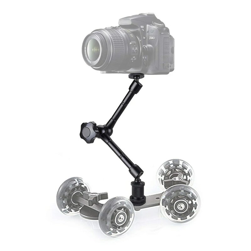 Morsetto per granchio Super Clip con braccio magico articolato in metallo per Monitor LCD Flash LED Video Light SLR DSLR accessorio per fotocamera
