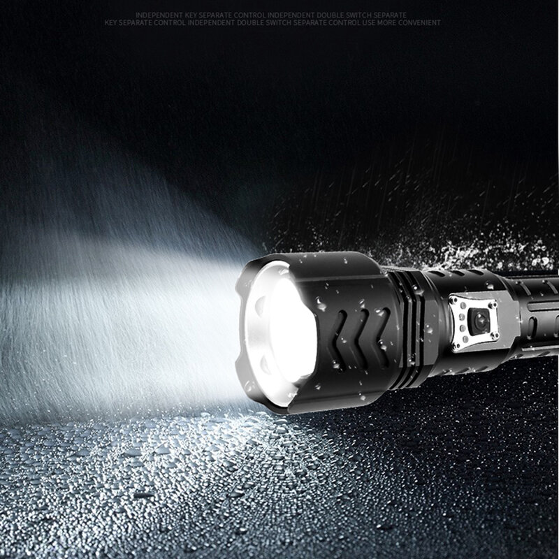 Super brilhante xhp90.2 4-core de alta qualidade lanterna led powerbank usb recarregável 18650 26650 bateria tocha zoomable