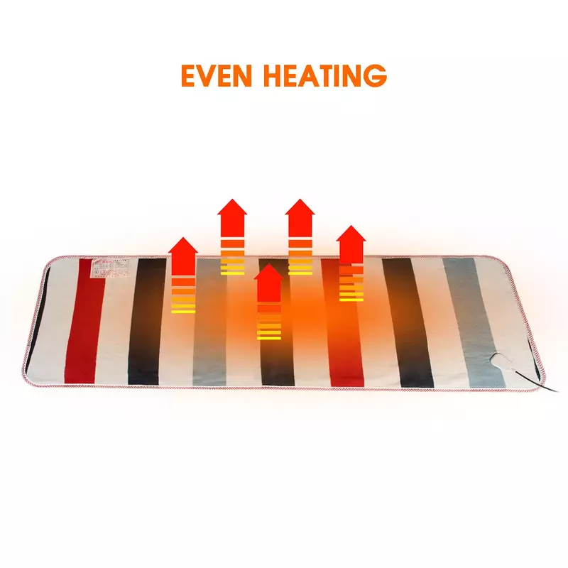 150x50cm 12V/24V Automatic Electric Heating Thermostat Throw Blanket Single Body Warmer Bed Mattress Electric Heated Carpets Mat