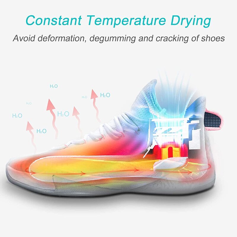 Shoe Dryer Warm Air Mute Timing Temperature Dry Deodorization Sterilization Dehumidifier Waterproof Portable Shoe Heater Winter