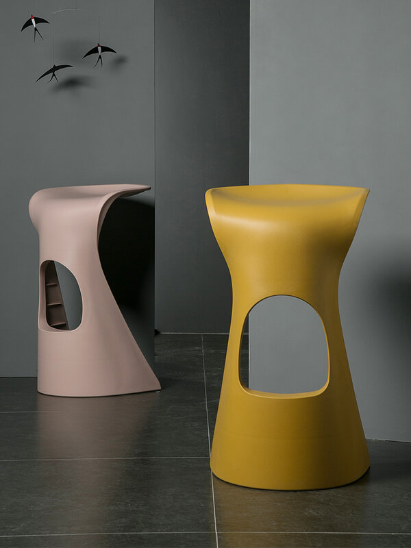 Sgabello da Bar Design di mobili sgabelli alti in plastica cucina Nordic Counter sgabelli da Bar sedile della reception soggiorno di casa sedie da pranzo
