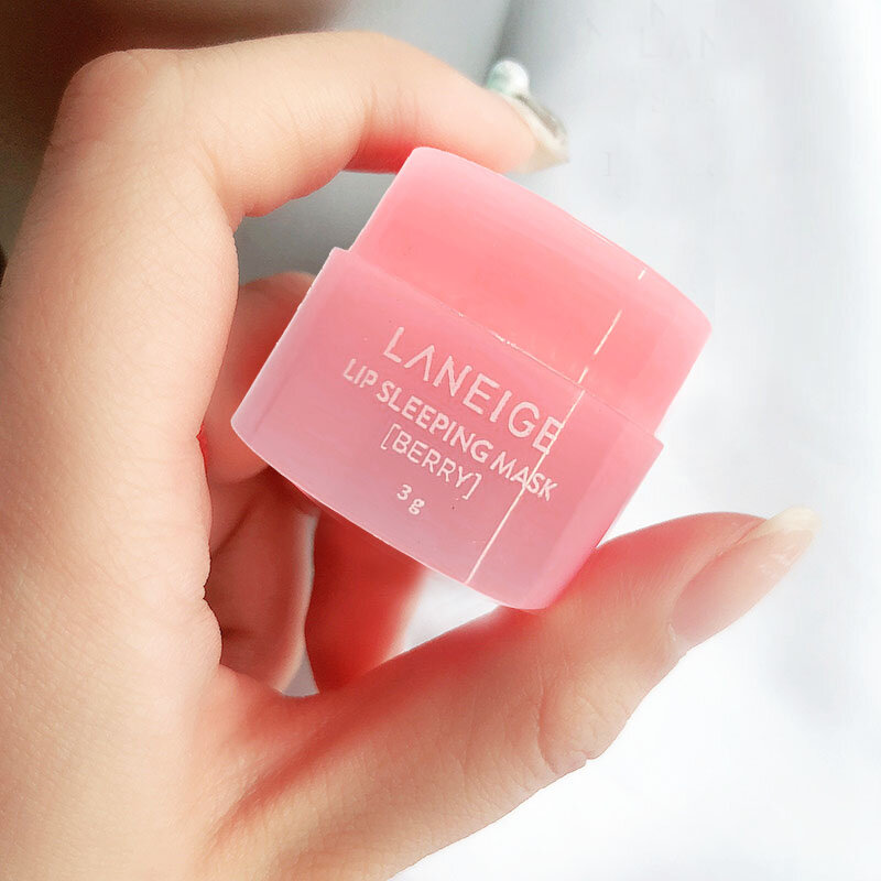корейская косметика lip sleep mask night hydrated maintenance lip balm pink lips whitening cream nourish protect бальзам для губ