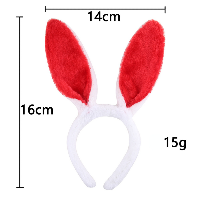 Diadema con orejas de conejo para niños y niñas, diadema bonita y cómoda, disfraz, accesorios para el pelo, 1 pieza