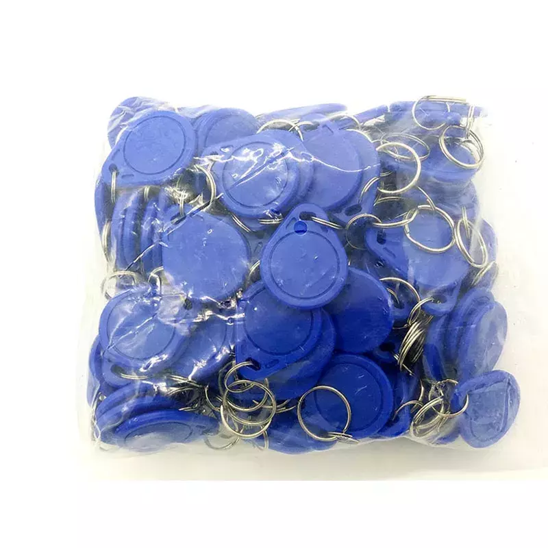 100pcs UID RFID Tag keyfob for Mif 1k s50 13.56MHz Writable Block 0 HF ISO14443A Used to Copy Cards