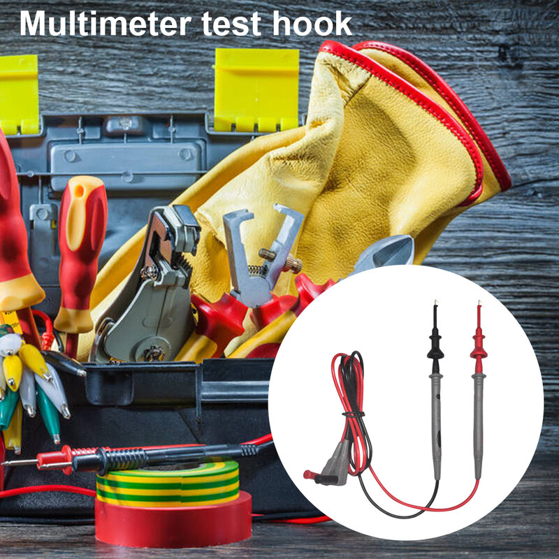 2/4pcs Multimeter Probe Hook 4mm Aperture Threaded Banana Jack Telescopic Test Lead Multimeter Test Hook Electrical Hand Tools