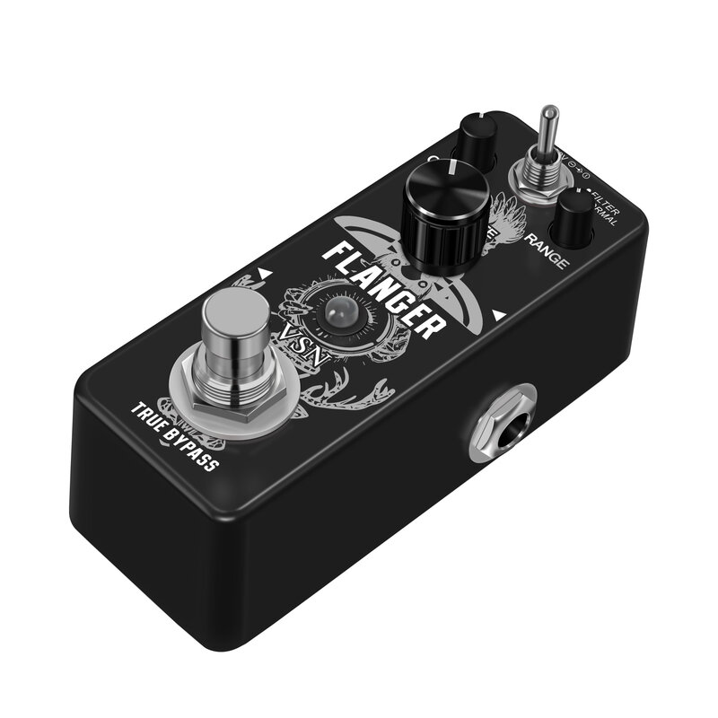 VSN Guitar Flanger Pedal For Analog Flanger Effect Pedals Classic Metallic Flanger Sounds Effect As Ture Tone 2 Modes