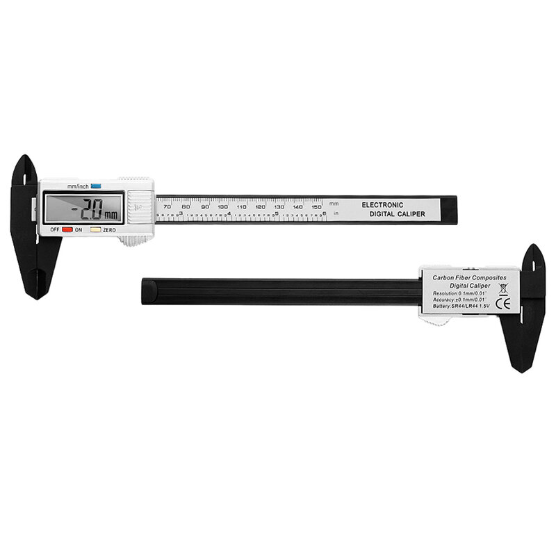 Calibrador Digital Vernier electrónico, 6 pulgadas, 150mm, micrómetro, herramienta de medición, 150mm, 0,1mm