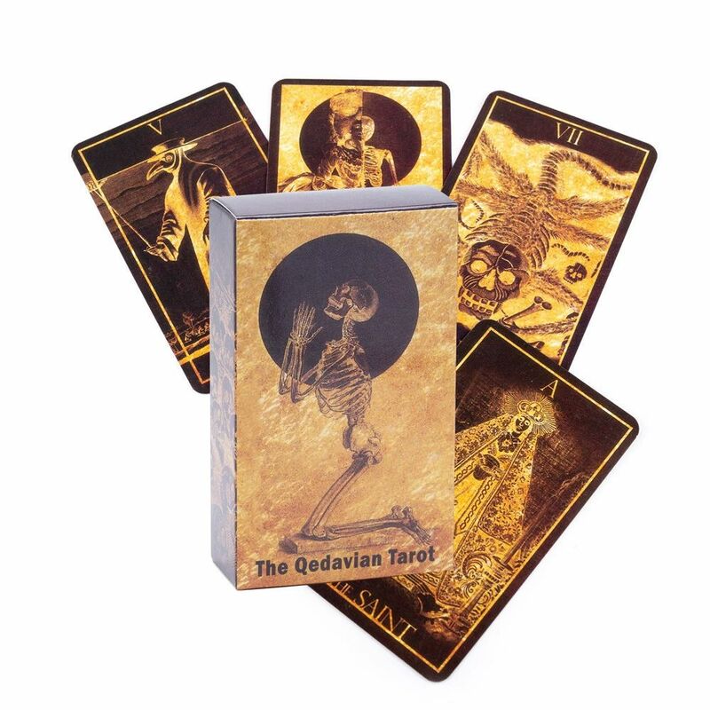 The Qedavian Tarot English Terrorist Realism Cards Divination Board Games For Entertainment Leisure 78 Pieces/Set