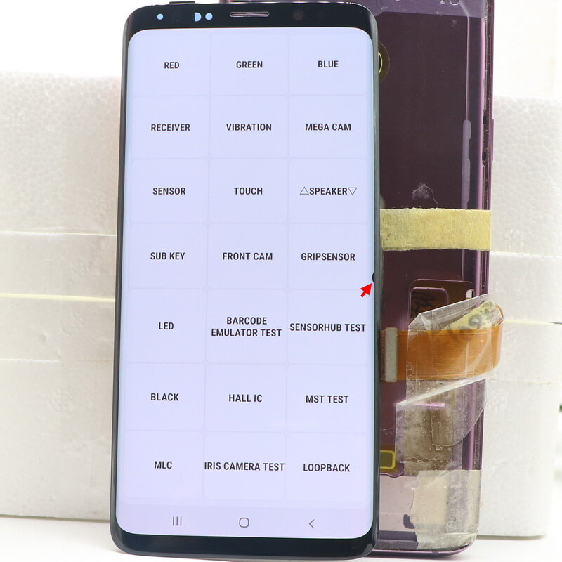 Oryginalny SUPER AMOLED S8 LCD do SAMSUNG Galaxy S8 G950 G950F wyświetlacz S8 Plus S8 + G955 G955F ekran dotykowy LCD digitalizacja z kropkami