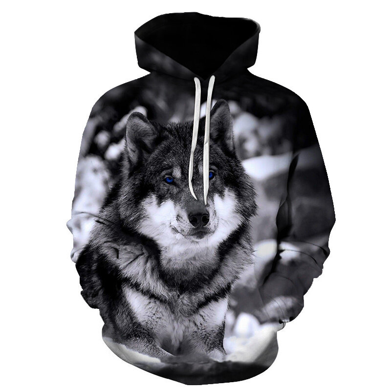 Nowość zwierzęta Howl Wolf 3D drukowane bluzy męskie bluzy damskie płaszcze jesień zima bluzy Streetwear bestsellery