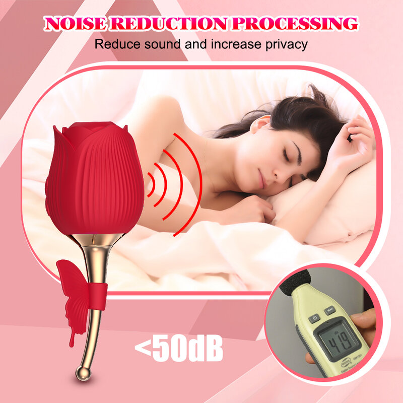 10-скоростной цветочный вибратор, Электронная присоска для оральной стимуляции сосков, клитора, женская мастурбация